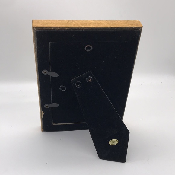 Vintage Heavy Wooden Resin Carved Ornate Gold &Gold Foiled Easel/Hanging Frame - Picture 4 of 7